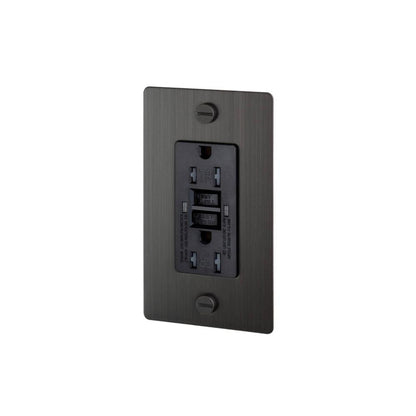 Buster + Punch Buster + Punch 1G Metal Duplex GFCI Outlet Smoked Bronze