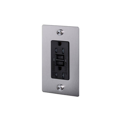 Buster + Punch Buster + Punch 1G Metal Duplex GFCI Outlet Steel