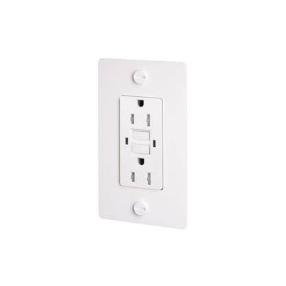 Buster + Punch Buster + Punch 1G Metal Duplex GFCI Outlet White