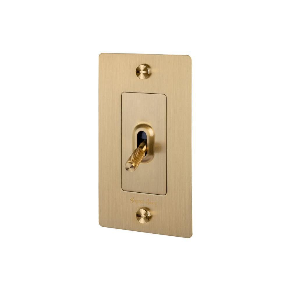 Buster + Punch Buster + Punch 1G Toggle Switch Brass