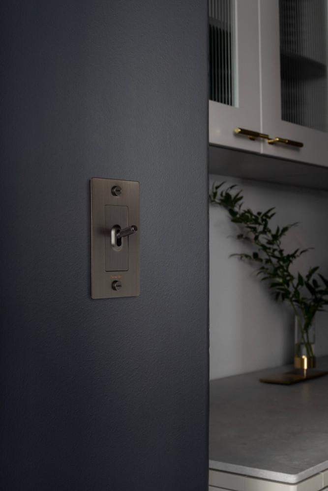 Buster + Punch 1G Toggle Switch, Logo, Smoked Bronze