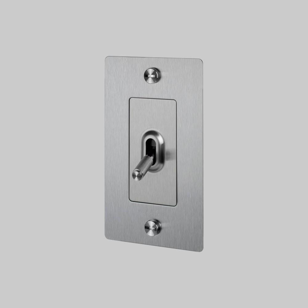 Buster + Punch 1G Toggle Switch, Logo, Steel