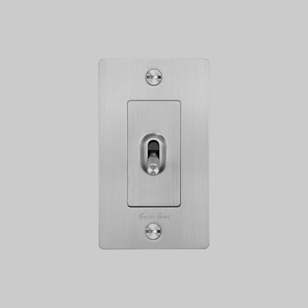 Buster + Punch 1G Toggle Switch, Logo, Steel