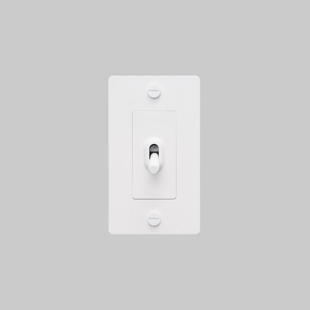 Buster + Punch 1G Toggle Switch, Non-Logo, White