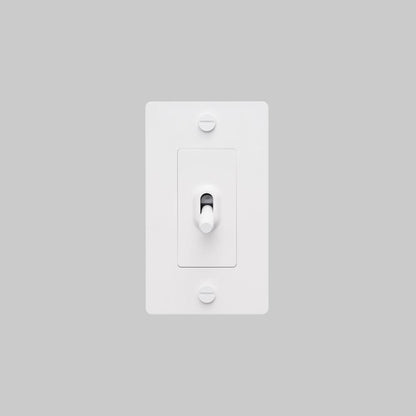 Buster + Punch 1G Toggle Switch, Non-Logo, White