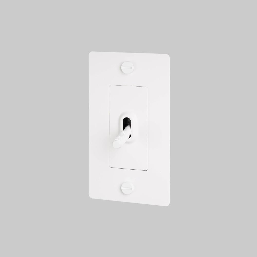 Buster + Punch 1G Toggle Switch, Non-Logo, White