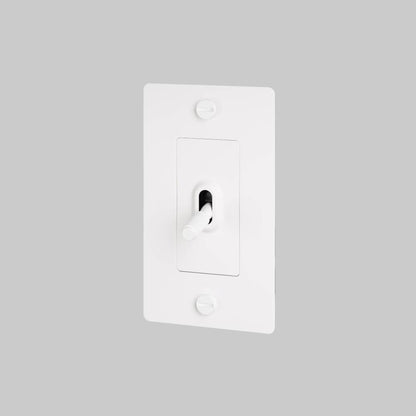 Buster + Punch 1G Toggle Switch, Non-Logo, White
