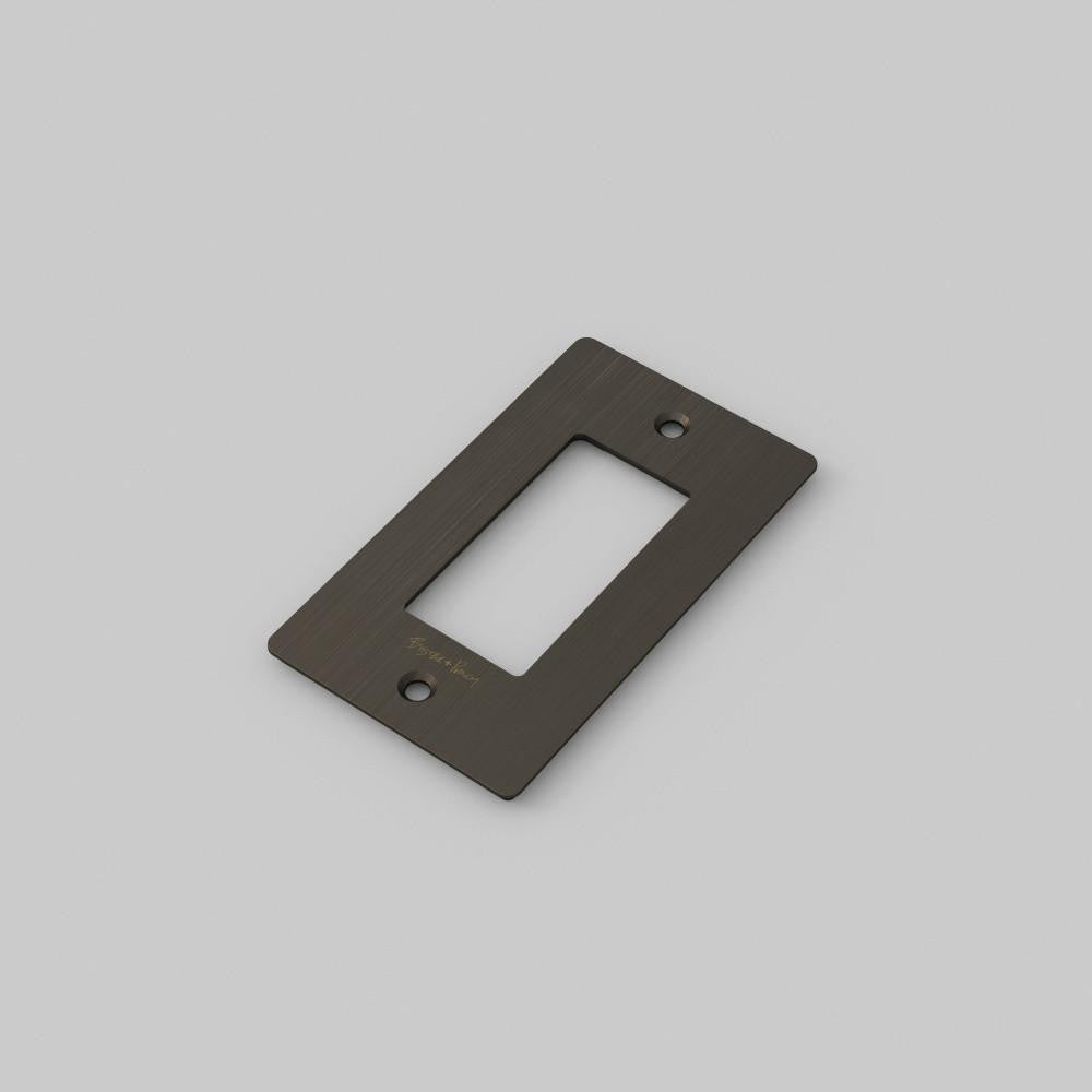 Buster + Punch 1G Wall Metal Plate, Logo, Smoked Bronze