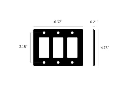 Buster + Punch 2G Toggle Switch, Logo, Brass