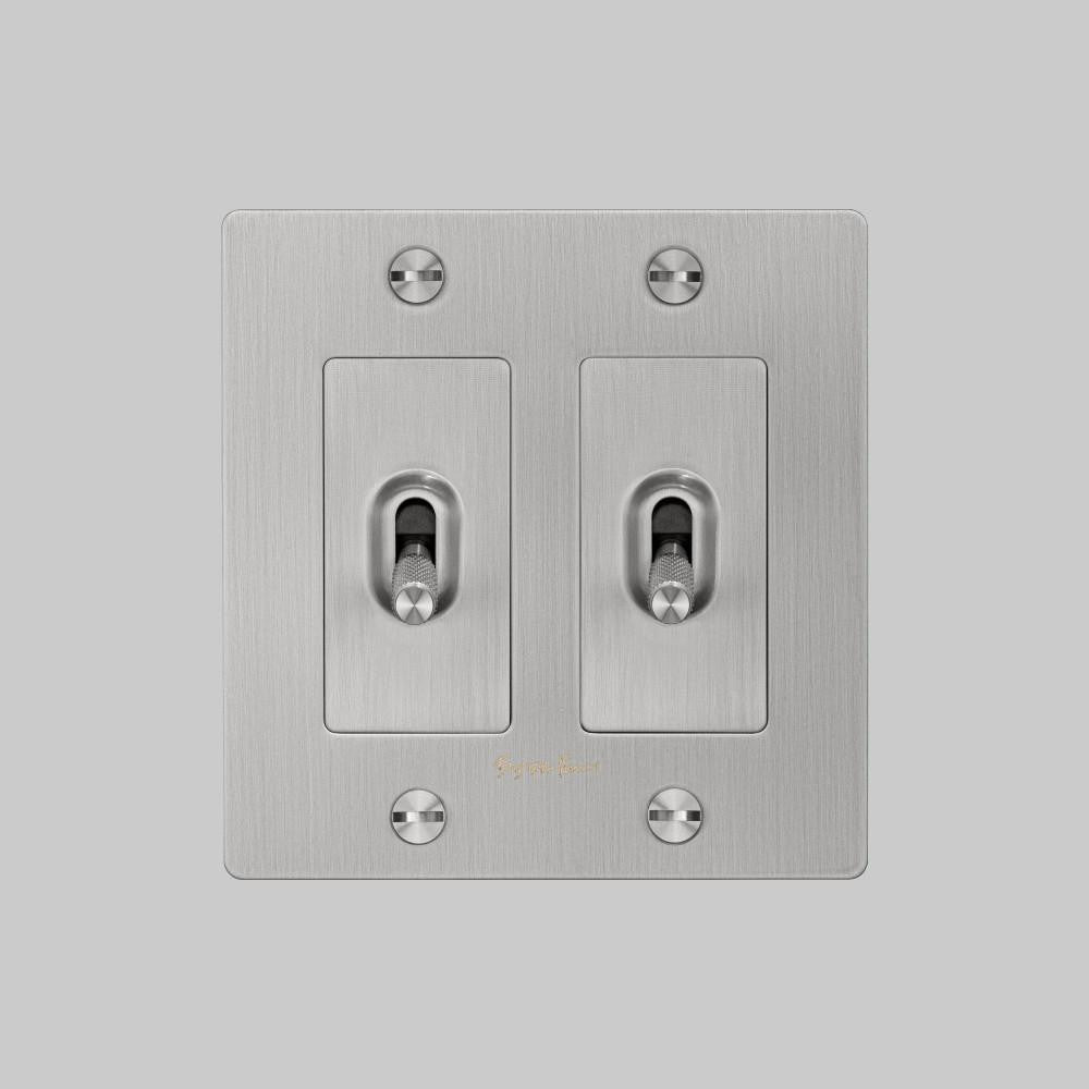 Buster + Punch 2G Toggle Switch, Logo, Steel