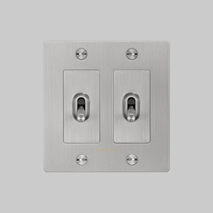 Buster + Punch 2G Toggle Switch, Logo, Steel