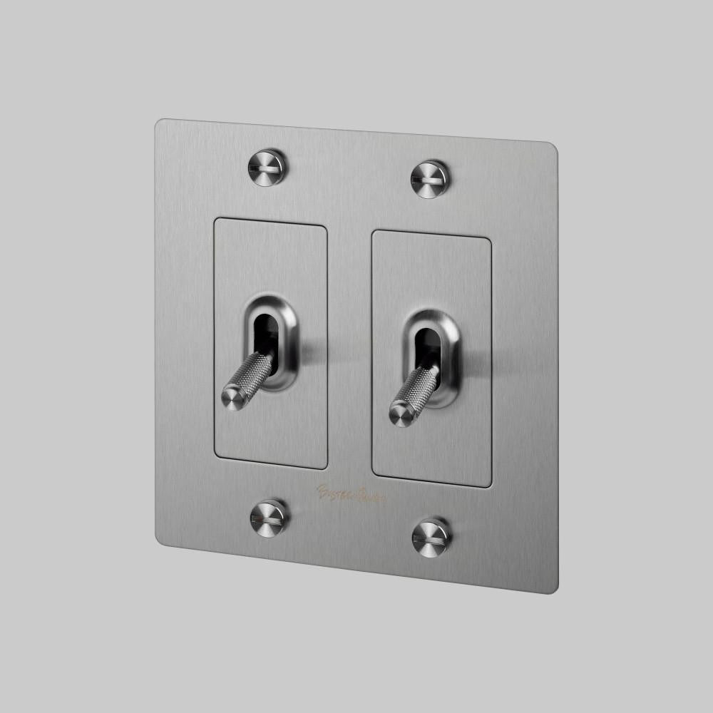 Buster + Punch 2G Toggle Switch, Logo, Steel