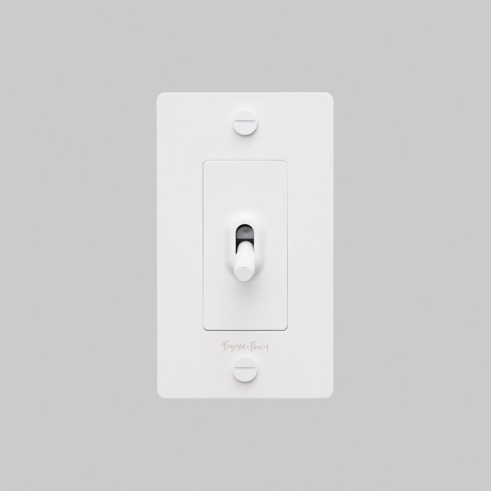 Buster + Punch 2G Toggle Switch, Logo, White