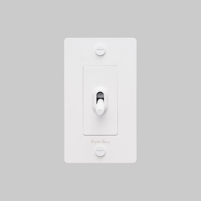 Buster + Punch 2G Toggle Switch, Logo, White