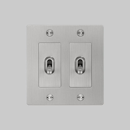 Buster + Punch 2G Toggle Switch, Non-Logo, Steel