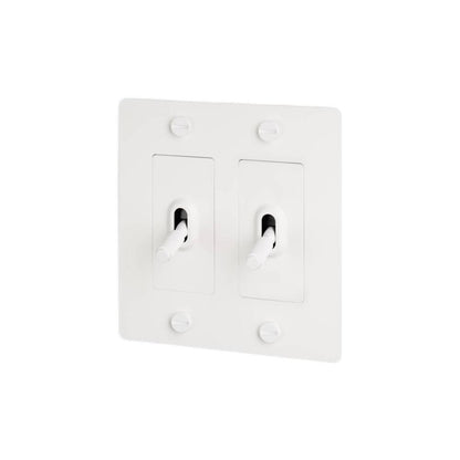 Buster + Punch Buster + Punch 2-Gang Toggle Switch White