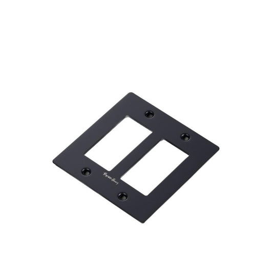 Buster + Punch Buster + Punch 2-Gang Wall Metal Plate Black