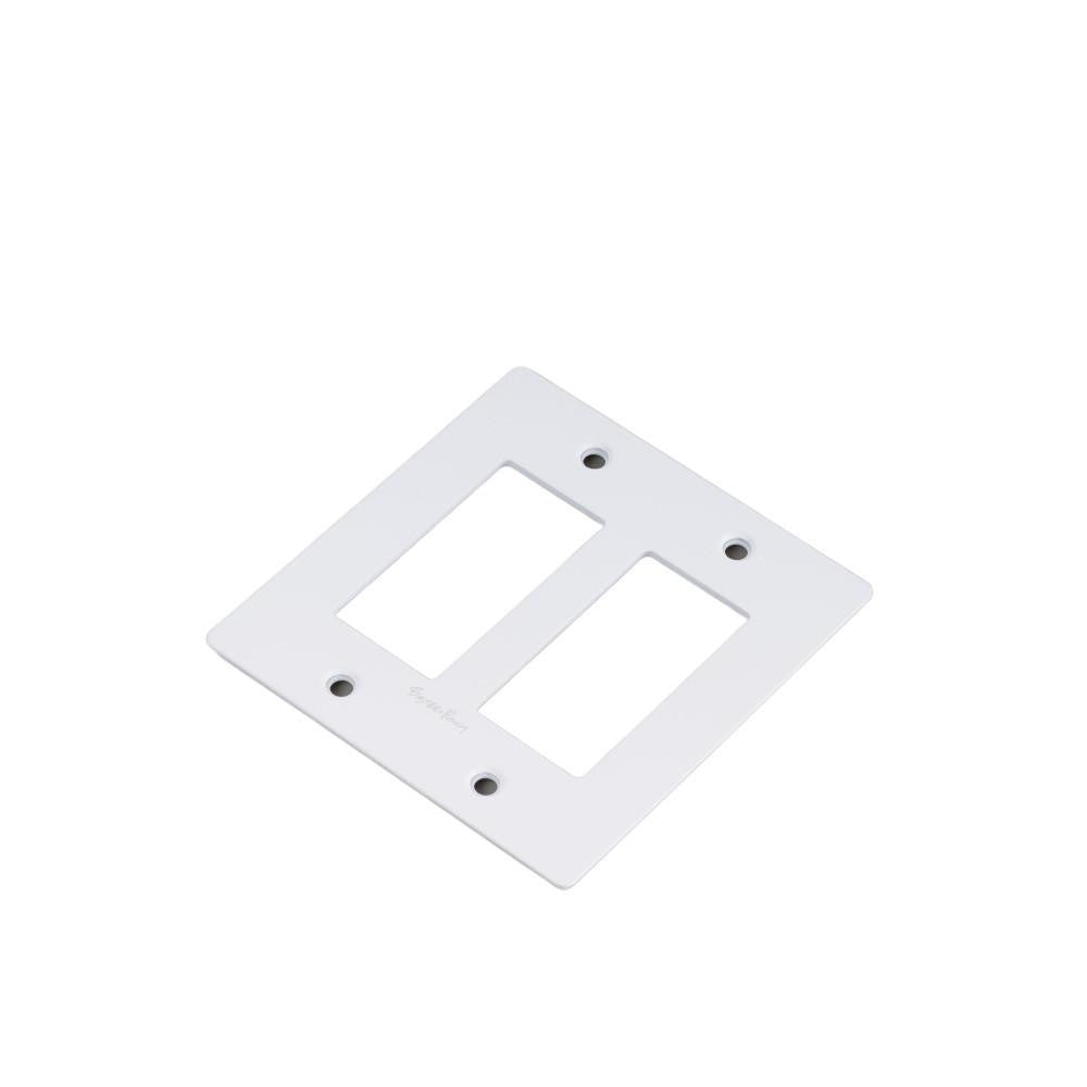 Buster + Punch Buster + Punch 2-Gang Wall Metal Plate White