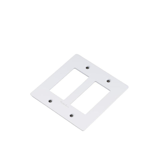 Buster + Punch Buster + Punch 2-Gang Wall Metal Plate White