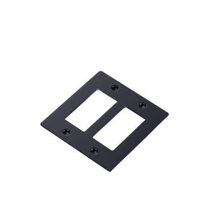 Buster + Punch Buster + Punch 2-Gang Wall Metal Plate Black