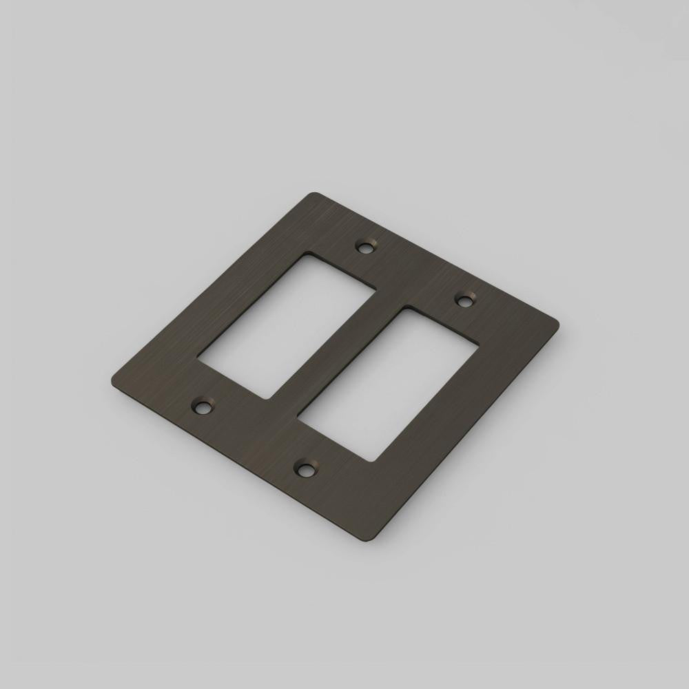 Buster + Punch 2G Wall Metal Plate, Non-Logo, Smoked Bronze