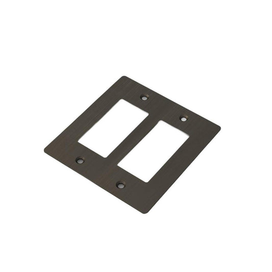 Buster + Punch Buster + Punch 2-Gang Wall Metal Plate Smoked Bronze