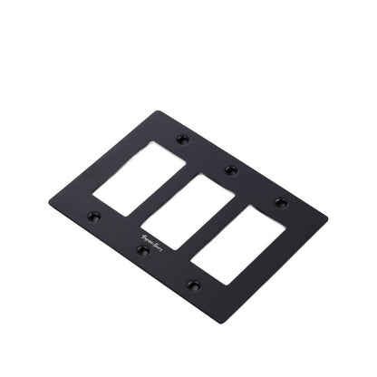Buster + Punch Buster + Punch 3-Gang Wall Metal Plate Black