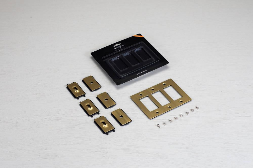 Buster + Punch 3G Wall Metal Plate, Logo, Brass