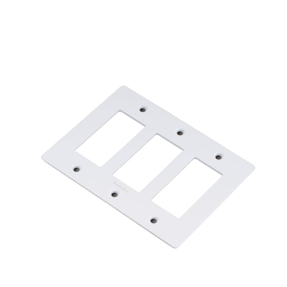 Buster + Punch Buster + Punch 3-Gang Wall Metal Plate White