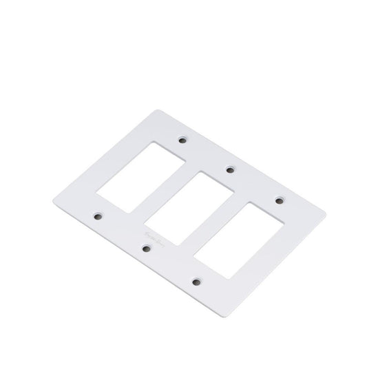 Buster + Punch Buster + Punch 3-Gang Wall Metal Plate White