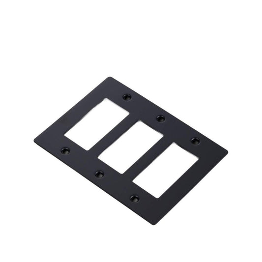 Buster + Punch Buster + Punch 3-Gang Wall Metal Plate Black