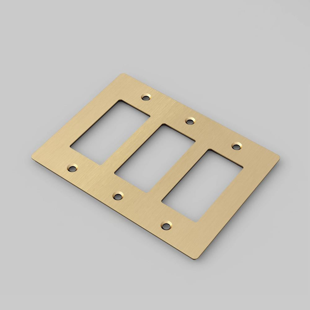 Buster + Punch 3G Wall Metal Plate, Non-Logo, Brass