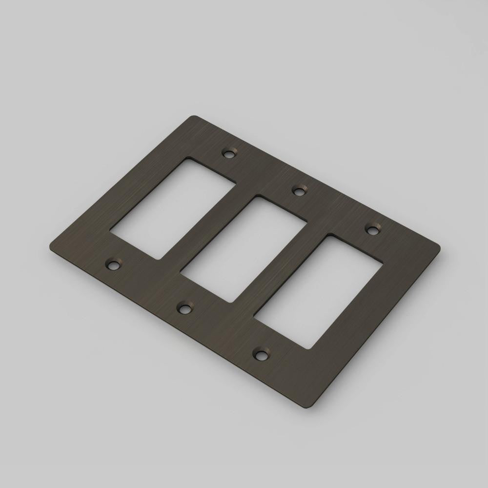 Buster + Punch 3G Wall Metal Plate, Non-Logo, Smoked Bronze