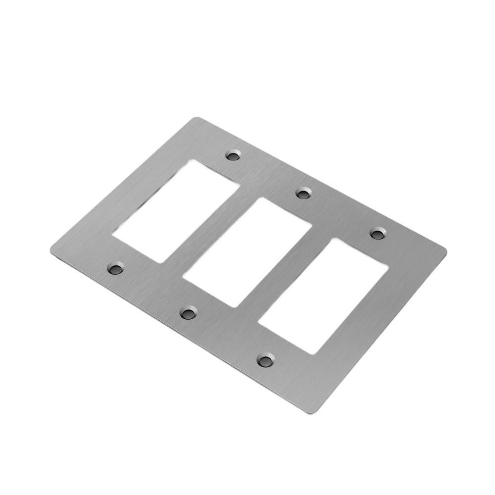 Buster + Punch Buster + Punch 3-Gang Wall Metal Plate Steel