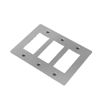 Buster + Punch Buster + Punch 3-Gang Wall Metal Plate Steel