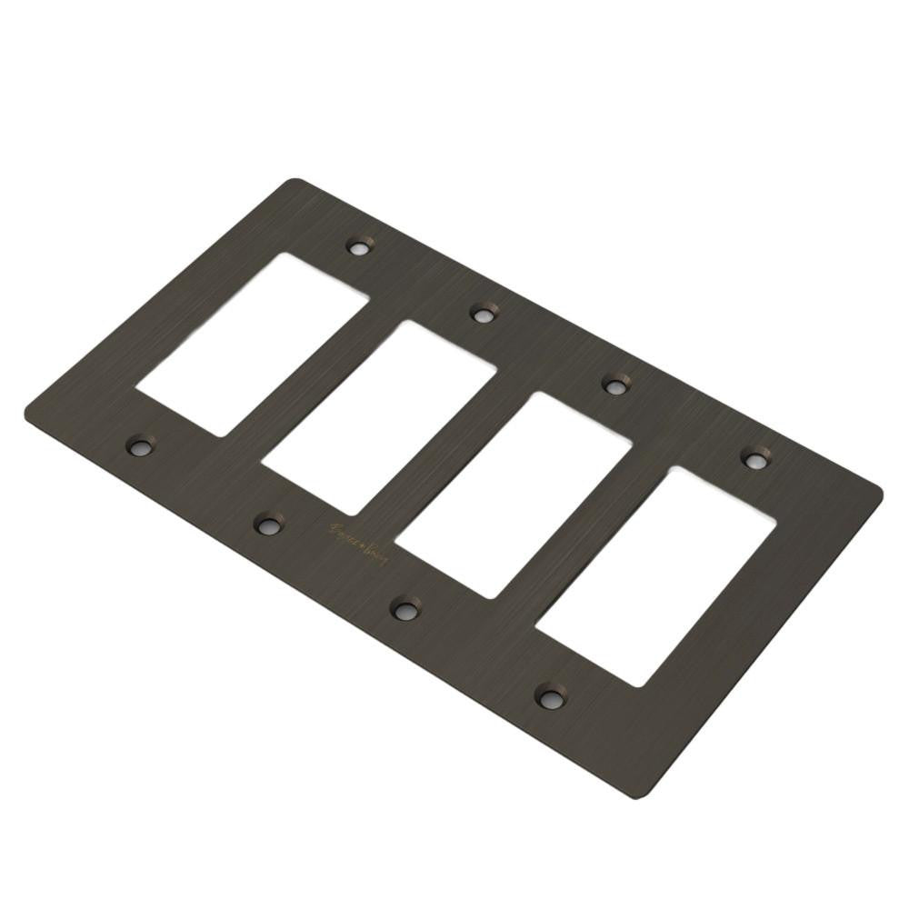 Buster + Punch Buster + Punch 4G Wall Metal Plate Smoked Bronze