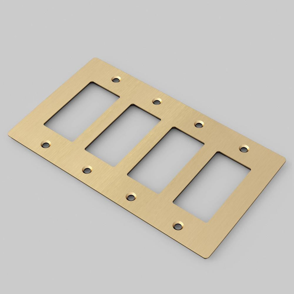 Buster + Punch 4G Wall Metal Plate, Non-Logo, Brass