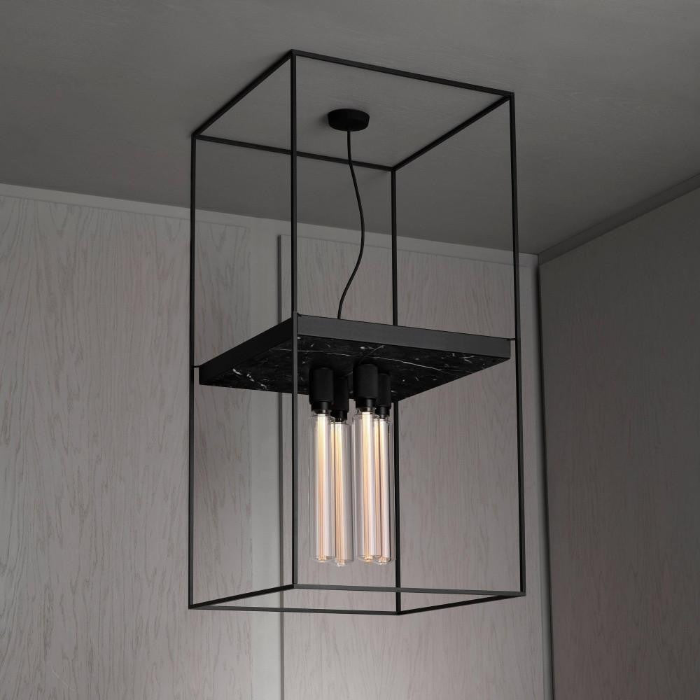Buster + Punch Caged Ceiling Light 4.0, Black Marble