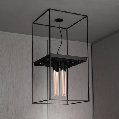 Buster + Punch Caged Ceiling Light 4.0, Black Marble