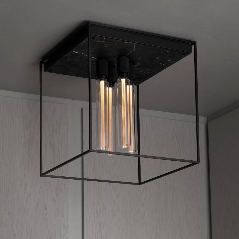 Buster + Punch Caged Ceiling Light 4.0, Black Marble