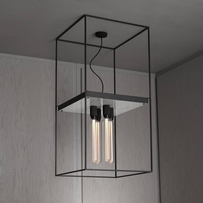 Buster + Punch Caged Ceiling Light 4.0, White Marble