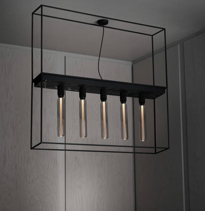 Buster + Punch Caged Ceiling Light 5.0, Black Marble
