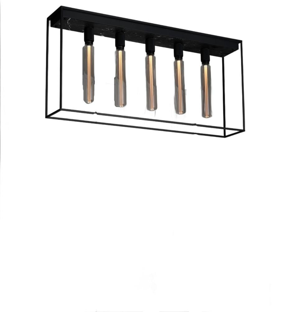 Buster + Punch Caged Ceiling Light 5.0 Black Marble