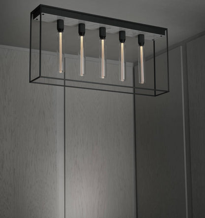Buster + Punch Caged Ceiling Light 5.0, White Marble