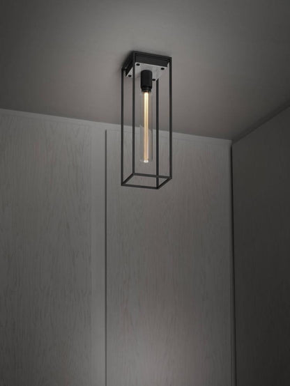 Buster + Punch Caged Ceiling Light, Large, White Marble