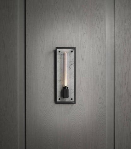 Buster + Punch Caged Wall Light, Large, White Marble