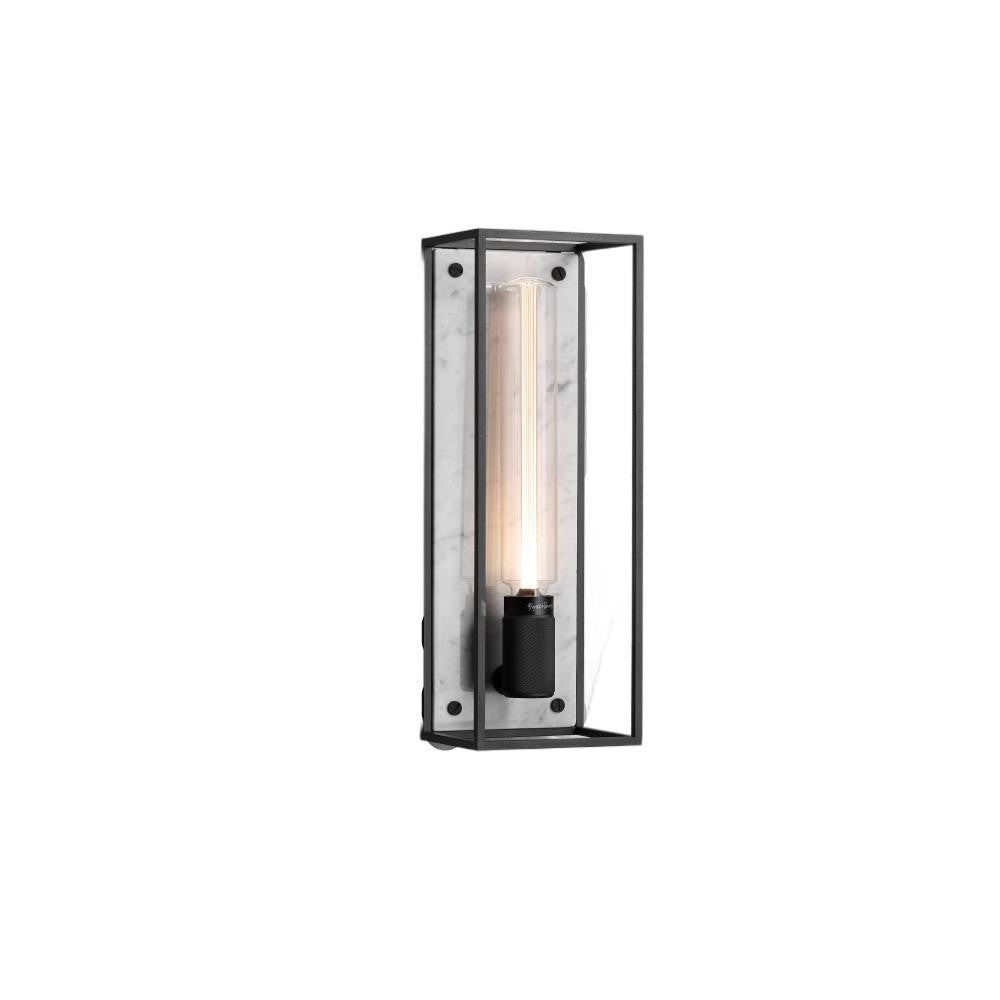 Buster + Punch Caged Wall Light, Large White Marble