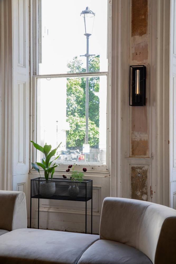 Buster + Punch Caged Wall Light, Large, White Marble