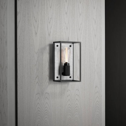 Buster + Punch Caged Wall Light, Medium, White Marble
