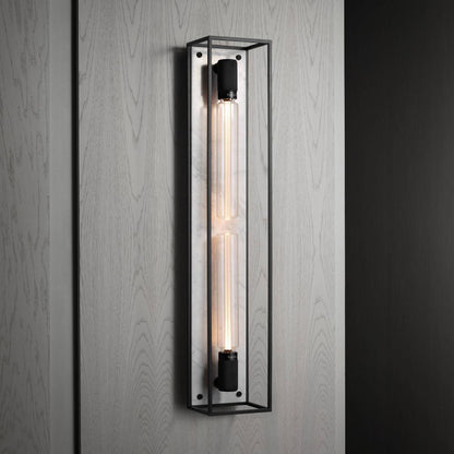 Buster + Punch Caged Wall Light, X-Large, White Marble